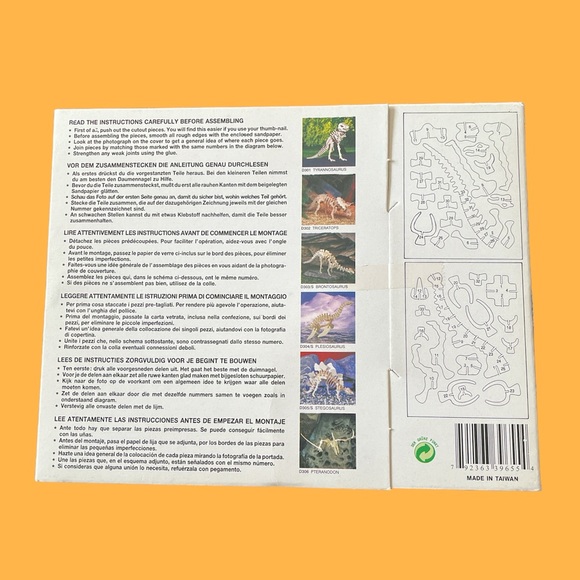 Wooden 3D Brontosaurus Puzzle - Picture 2 of 4